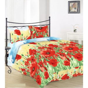 Комплект Спално бельо Ранфорс Макове